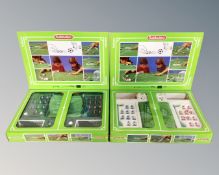 Two Subbuteo football sets