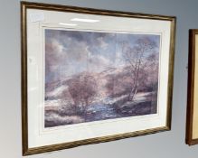 After Robert Turnbull : Spring in the Cheviots, limited edition colour print, signed in pencil,