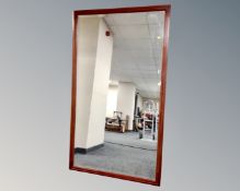 A contemporary rectangular mirror, 173cm by 100cm.