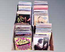 Four boxes containing a large quantity of vinyl records including easy listening, compilations etc.