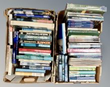 Two boxes of nautical books