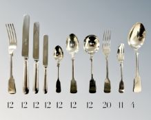 A Elizabeth II silver part-table service of cutlery, United Cutlers Ltd, Sheffield 1998,