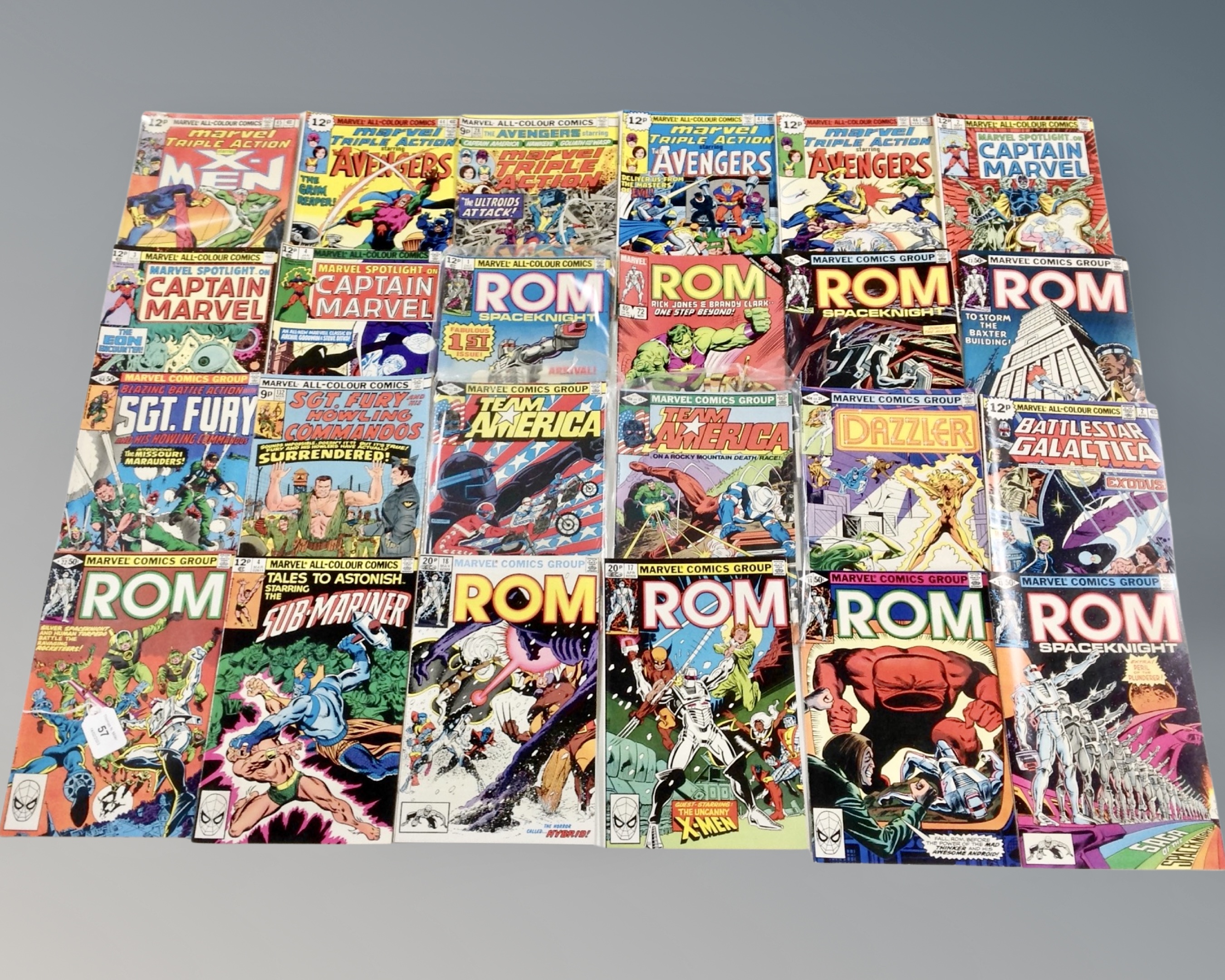 Marvel Comics : sixty six issues to include Silver Surfer, Iron Man, Team America, Rom, - Image 3 of 3