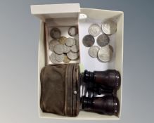A quantity of British pre-decimal coins and crowns,