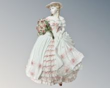 A Coalport china figurine - Rose, from the limited edition of 12500, sculpted by Jack Glynn, 1994,