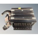 A vintage accordion