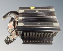 A vintage accordion