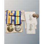 Two WWI medals awarded to Private H.