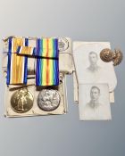 Two WWI medals awarded to Private H.