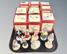 Nine Royal Doulton Bunnykins figures,