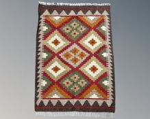 A Maimana Kilim rug, 88cm by 62cm.