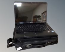 A Sony Vaio laptop in carry bag together with a Lenovo Chromebook sealed in original box.