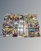 A collection of Marvel and DC comics including Daredevil, Green Lantern, The Human Fly,