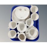 A Royal Doulton Tumbling Leaves 21 piece tea set.