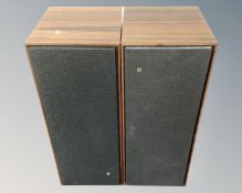 A pair of Bang & Olufsen rosewood cased speakers.