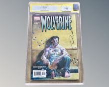 Marvel Comics : Wolverine, Direct Edition #2, CGC Signature Series, slabbed and graded 9.