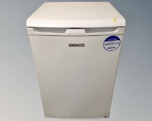 A Beko underbench freezer.