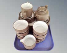 Approximately 22 pieces of Hornsea oven to tableware.