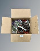 A box containing a large quantity of costume jewellery.