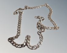 A 22" silver neck chain.