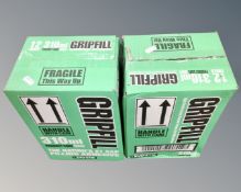 Two boxes each containing 12 tubes of Gripfill adhesive.