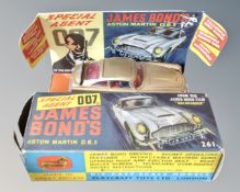 A vintage Corgi toys No. 261 James Bond's Aston Martin DB5 from Goldfinger, in box.