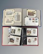 Stamps : Two albums containing a total of 128 mostly Austrian First Day Covers and other