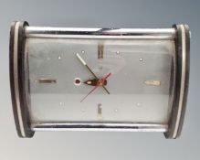 An Art Deco style mantel clock.