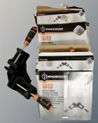 Three boxed Magnusson mitre clamps.