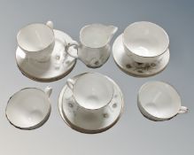 Approximately 18 pieces of Royal Grafton tea china.