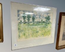 20th century school : a poppy field, colour print, 55 cm x 41 cm,