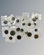 Roman silver and bronze coins including a sestersius (20)