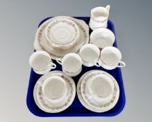 A tray of Paragon Belinda tea china.