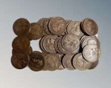 A tub containing 1926 pennies