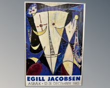 An Egill Jacobsen gallery poster,