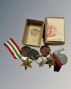 A WWII group of medals awarded to 14632907 Rc McManemy Royal Signals,
