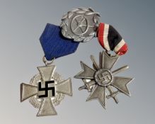 Three replica German medals