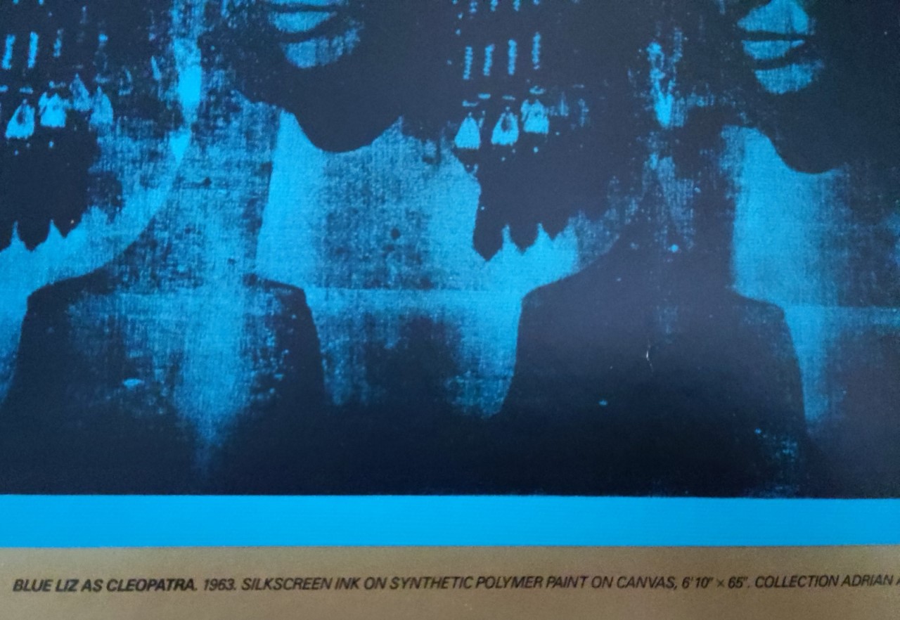 Andy Warhol - Blue Liz as Cleopatra 1963 Silkscreen ink on synthetic polymer paint on canvas. - Image 3 of 3