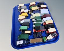 A collection of thirty-two unboxed die cast models, all commercial vehicles, by Lledo,