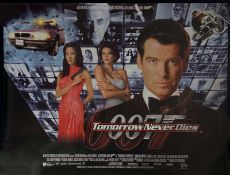 James Bond - Tomorrow Never Dies poster, flyers for Back to the Future,