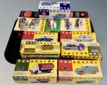 A collection of Vanguards die cast vehicles including limited edition sets,