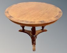 An early 20th century Danish mahogany circular pedestal occasional table.