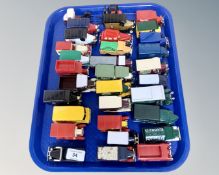 A collection of thirty-two unboxed die cast models, all commercial vehicles, by Lledo,