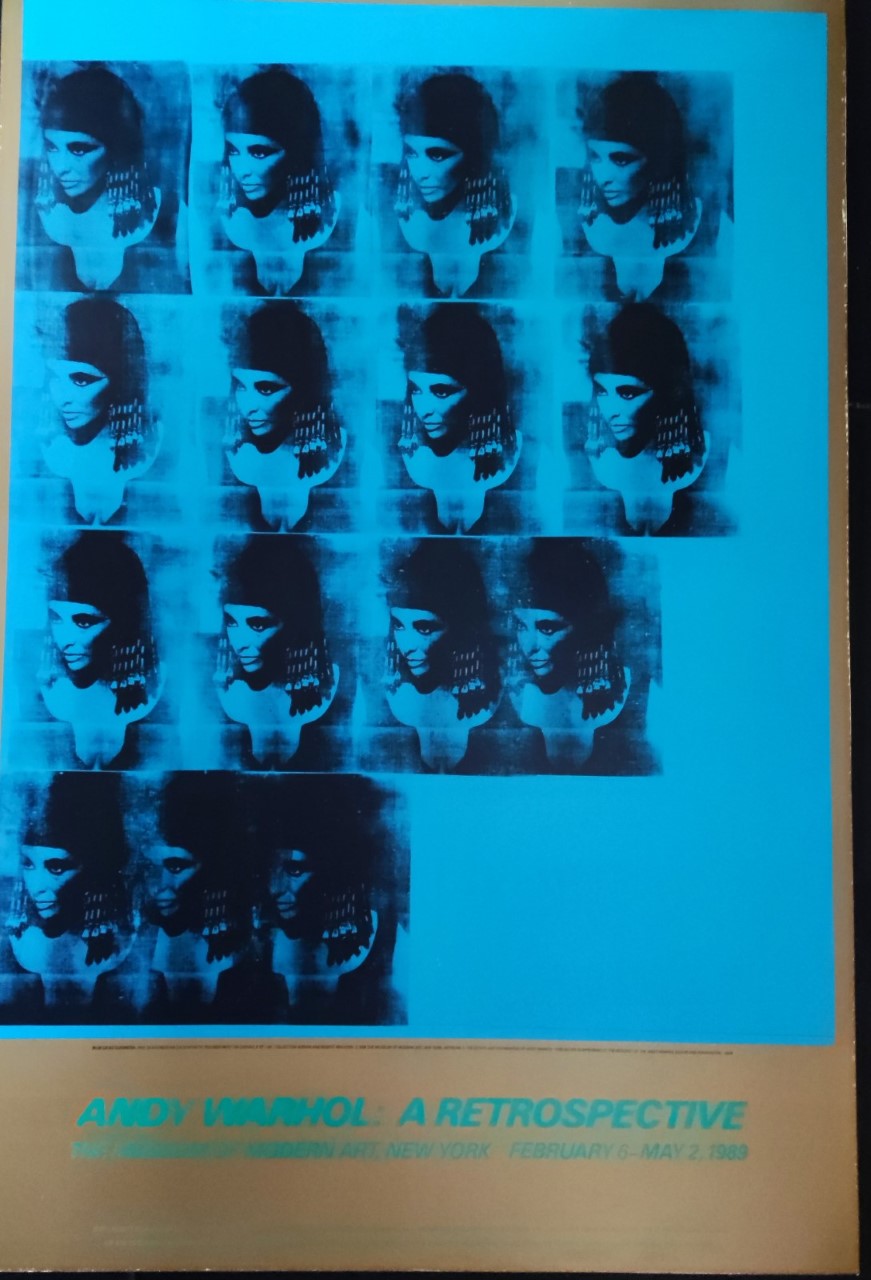 Andy Warhol - Blue Liz as Cleopatra 1963 Silkscreen ink on synthetic polymer paint on canvas. - Image 2 of 3