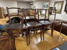A set of four Polish Bentwood chairs