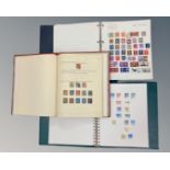 A Collecta Thematic Stamp Album containing a collection of world stamps,