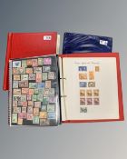 A Seanator Stamp Album containing a collection of world stamps,