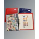 A Seanator Stamp Album containing a collection of world stamps,