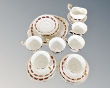 A tray of Paragon Elegance tea china.