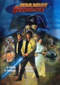 Topps Star Wars finest folder and cards - Chromium trading cards among others from 1996.